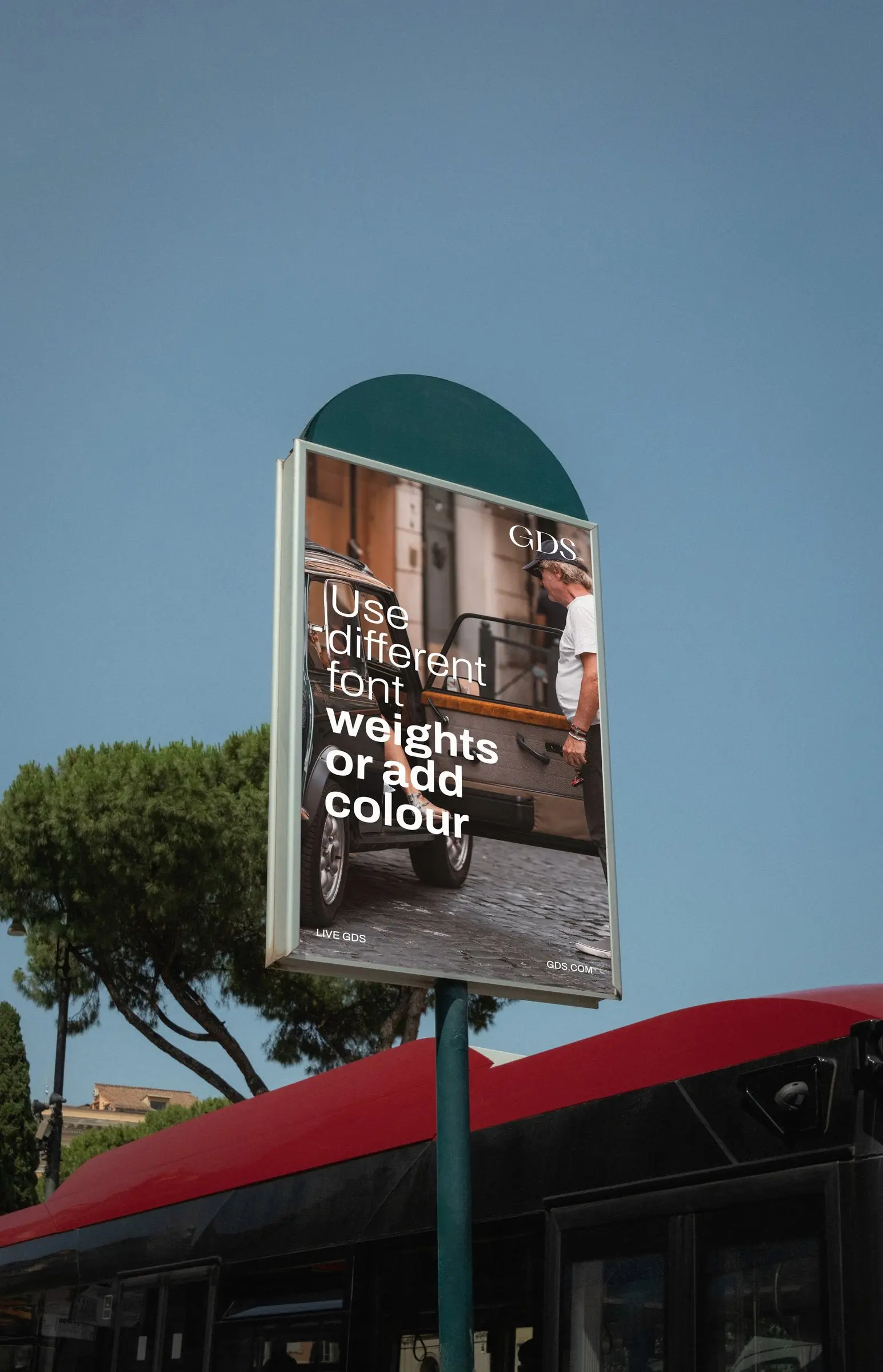 GDS billboard campaign in Rome